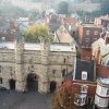 Exchequergate viewed from the roof of Lincoln Cathedral's West Front
