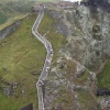 Steps joining Tintagel Castle, Cornwall