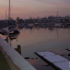 Picture of Preston Docks Promenade IN Preston @ Lancashire in Nov 05 at dusk.