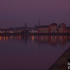 Picture of Preston Docks Promenade IN Preston @ Lancashire in Nov 05 at dusk.