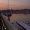 Picture of Preston Docks Promenade IN Preston @ Lancashire in Nov 05 at dusk.