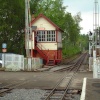 Alston Station signal box. Cumbria.