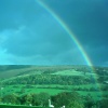 Rainbow in Hathersage Hope Valley. Derbyshire