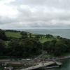 Caernarfon castle. A view from a tower early in September 2005