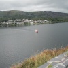 Llanberis, Gwynedd, Wales. View across the lake early in September 2005