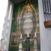 Alter Tapestry of Christ in Glory in Coventry Cathedral. Coventry. West midlands