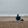 August 2005 on the beach at Eastbourne, E. Susses