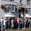 Whitby, Yorkshire, the fish 'n chip queue