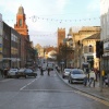 Looking down Knowsley St. in Bolton, Lancashire