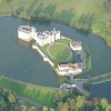 View of Leeds Castle, Kent taken from a balloon. Summer 2002
