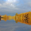 Combrook lake (near Stratford on Avon) on a December evening.