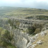 Malham Cove. An ancient post-glacial waterfall, Malham, Yorkshire Dales.