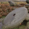 Mill stone, 'Surprise View' near Hathersage, Peak District.
