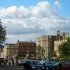 view of the town from the castle entrance, Windsor Castle