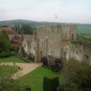 view from atop the battlements, Amberley Castle
