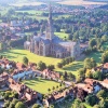 Salisbury Cathedral and the Close. Taken August 3rd 2003.(Pentax MX)