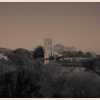 View of the Church from the hill of which St. Catherine's Chapel stands upon, Abbotsbury, Dorset.