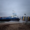 Hovercraft from Isle Of Wight, landing at Southsea Seafront