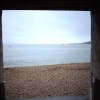 Southsea Seafront as seen from under the walls at the Round Tower.