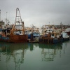 Fishing Boats moored at Old Portsmouth docks.