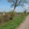 Westonzoyland, Somerset. Site of the battle of Sedgemoor 6th July 1685. View from the track.