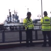 Police 'guarding' Ark Royal at Greenwich