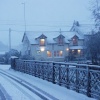 Umberleigh is a village set by the old three span bridge across the Taw, the only snow in 2005