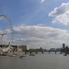 The river Thames and London Eye