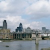 London - Thames and Millennium Bridge, June 2005
