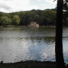 The old boat house again on Newmillerdam, West Yorkshire.