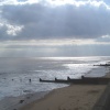 Walton-on-the-Naze, Essex.  The beach on a cold winters day 2005