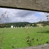 Saturday cricket on a warm afternoon.yorkshire dales