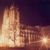 Beverley minster at night