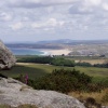 Hayle Towans in Cornwall, from Trencrom Hill.