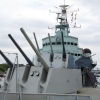 HMS Belfast, permanently moored on the South Bank, London