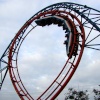 Excitement on the Pleasure Beach at Blackpool.