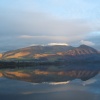 This is Skiddaw as viewed across Bassenthwaite lake, please notice the reflection in the lake.