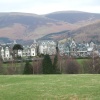 A view of Keswick with skiddaw in the background.