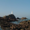 La Corbiere Lighthouse and causeway, Jersey, Channel Islands