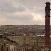 India Mill & it's Chimney, as seen from the top off Radford St, Darwen, Lancashire.