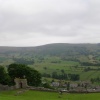 Castleton from Peveril Castle, Peak District  July 2005