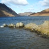 A very cold feb. day at Crummock Water, The Lake District.