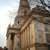 A side view of Portsmouth Guildhall.  Taken 17th January 2006.