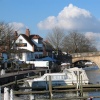Henley-on-Thames. Looking towards Bridge and 'The Angel' Public House