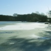 Osborne's Pond, Shipley Country Park, Heanor, Derbyshire in winter