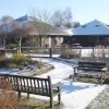 The Visitor Centre, Shipley Country Park, Heanor, Derbyshire in winter