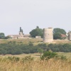 Hadleigh Castle, Essex, from Two Tree island