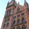 The magnificent (and being restored) former Midland Hotel at St Pancras Railway Station, London