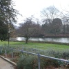 River Leam from Jephson Gardens, Leamington Spa, Warwickshire