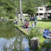 Fishing at Roman Lakes, Marple, Greater Manchester